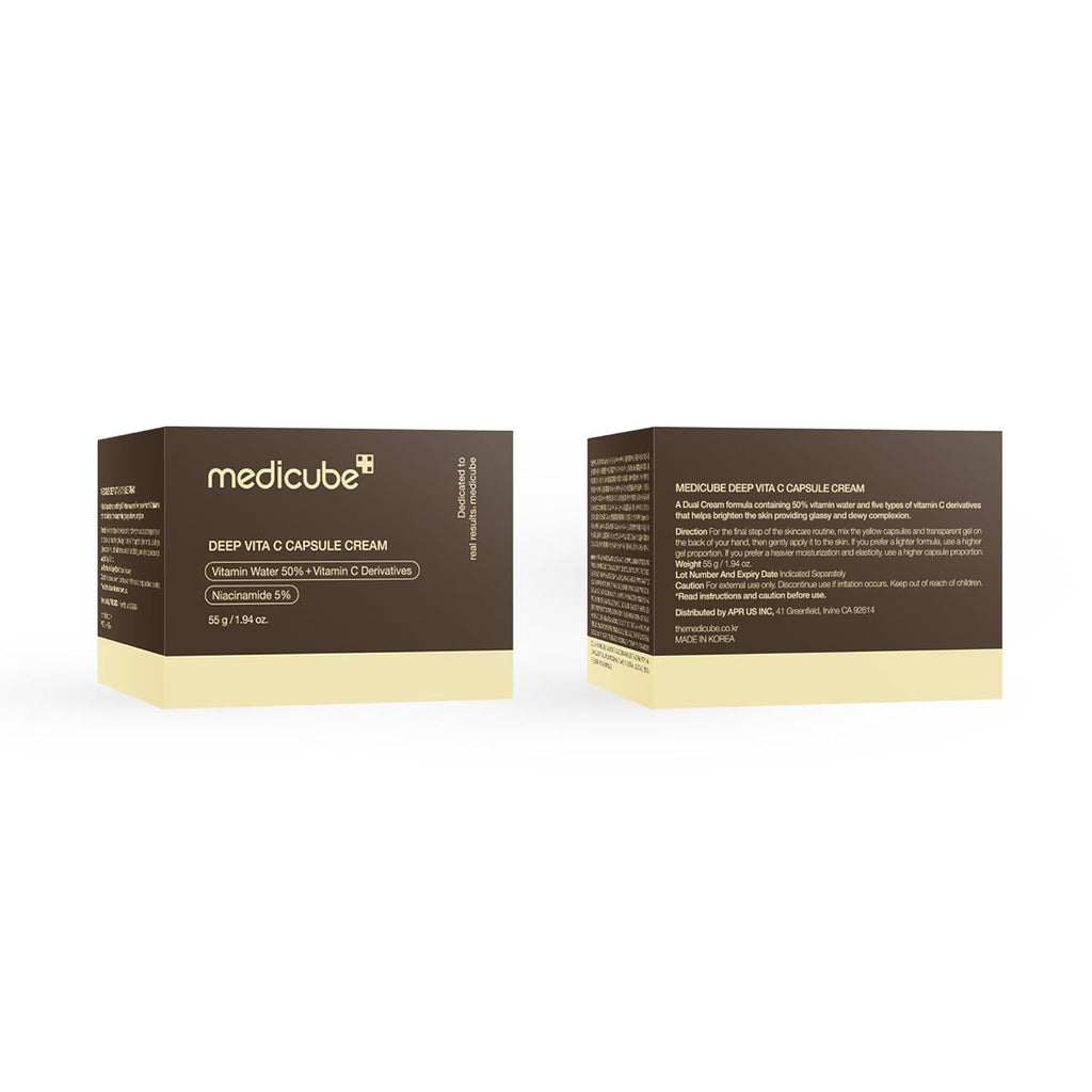 Vita C Medicube TXA Niacinamide Capsule Cream – Korean Double Brightening Moisturizer, Hydrate & Revive Skin Glow