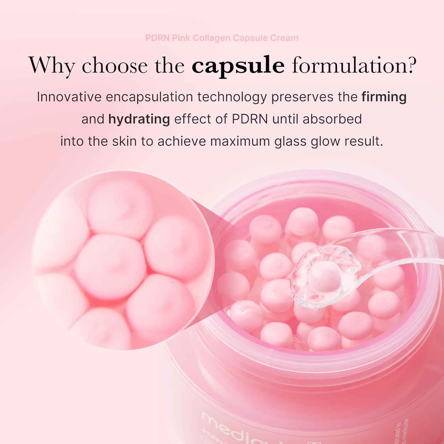 Medicube TXA Niacinamide collagen caspule cream DNA PDRN Pink face moisturizer
