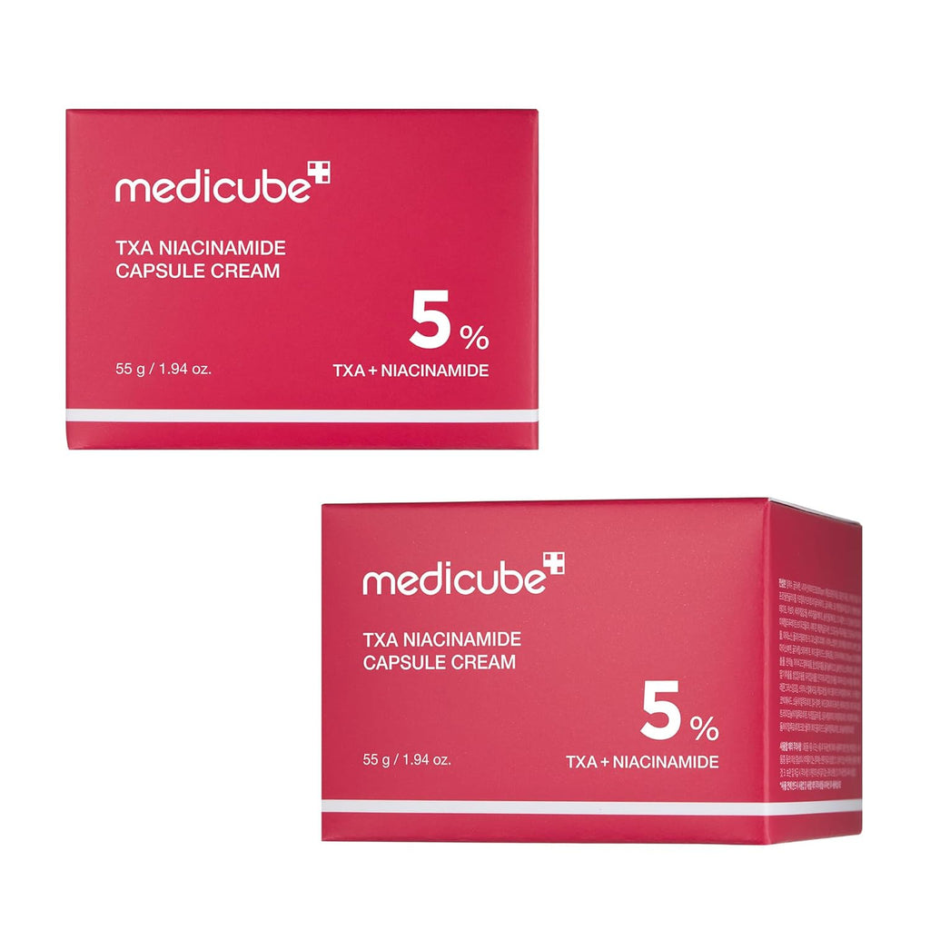 korean skincare medicube TXA Niacinamide capsule cream Moisturizer texture&Hydratation