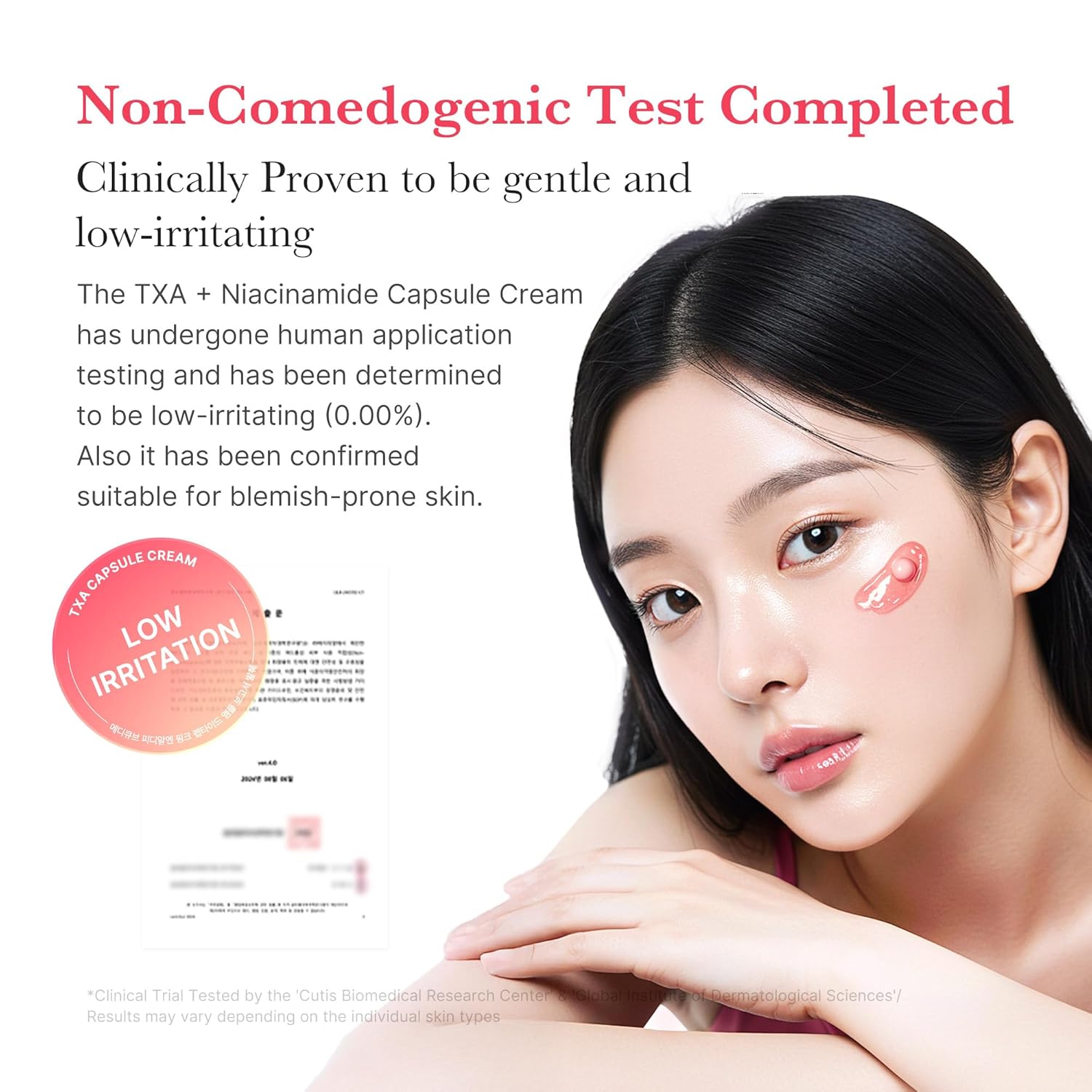 korean skincare medicube TXA Niacinamide capsule cream Moisturizer texture&Hydratation
