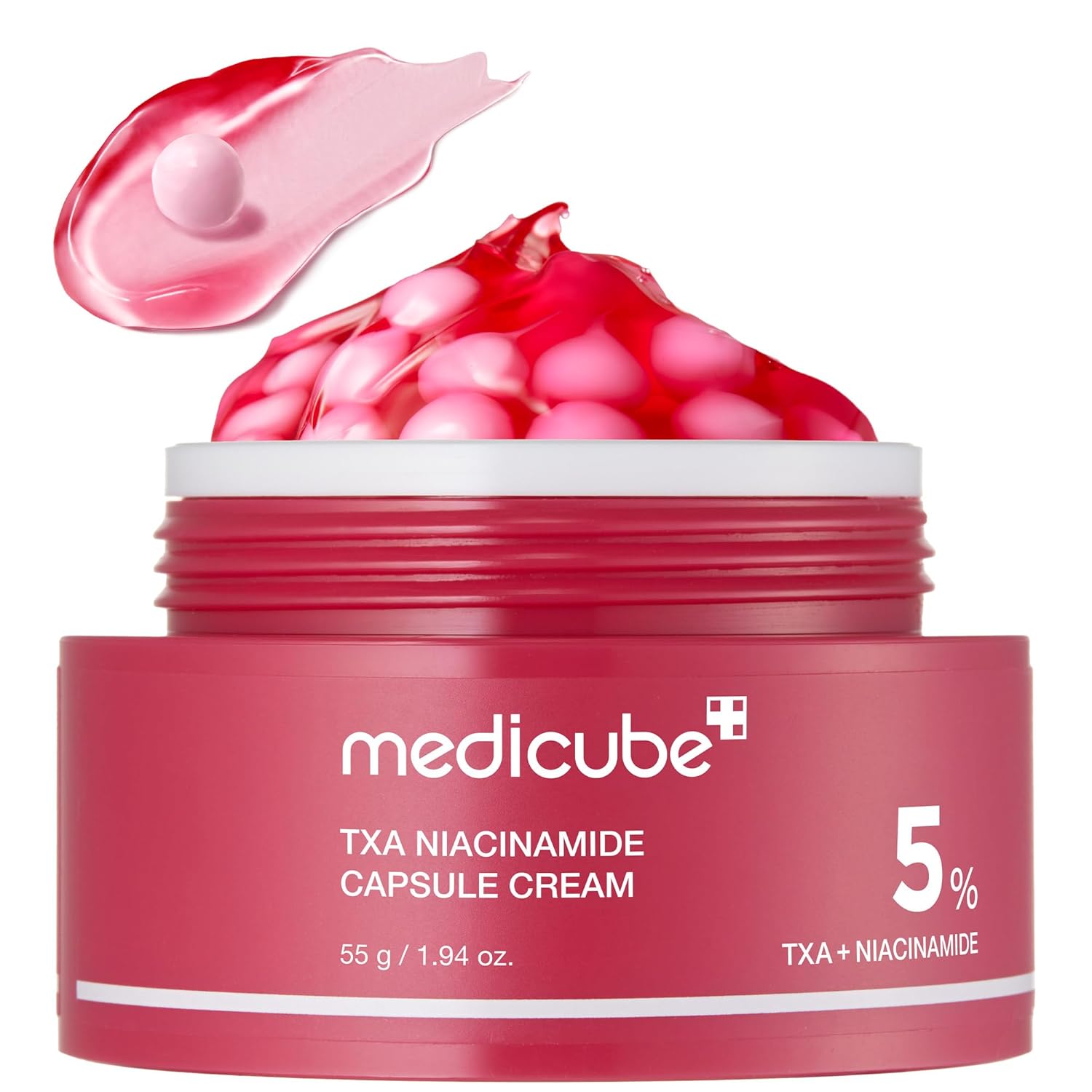 korean skincare medicube TXA Niacinamide capsule cream Moisturizer texture&Hydratation