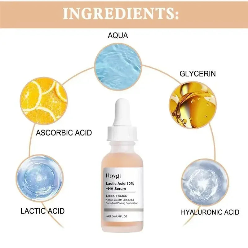 Lactic Acid Face Serum – Tightens Pores & Moisturizes Skin