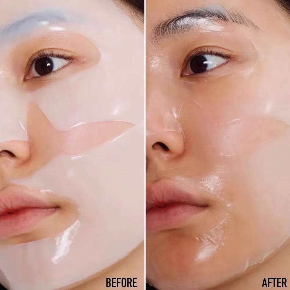Collagen Facial Mask (10PCS) – Smooth Wrinkles, Firm Skin & Deep Hydration | Korean Anti-Aging Skincare